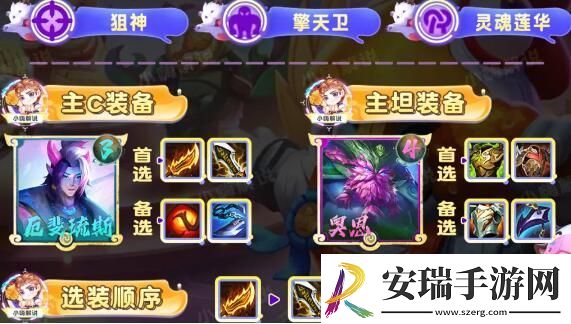 云顶之弈S11六狙亚飞阵容装备搭配