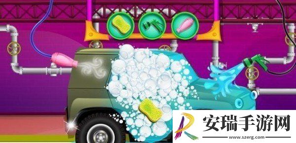 小孩洗车截图
