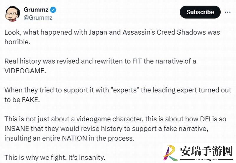 前暴雪制作人谈刺客信条