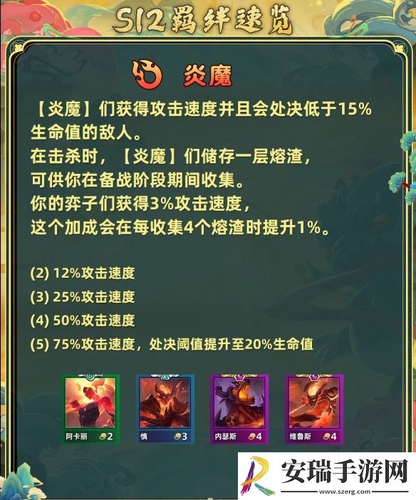 金铲铲之战S12换形炎魔阵容怎么样