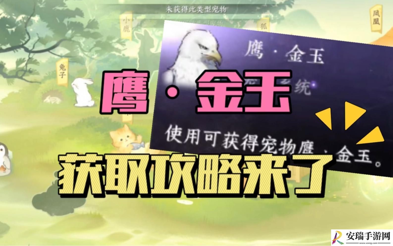 逆水寒手游鹰金玉怎么获得