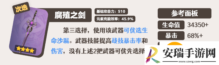原神芙宁娜武器怎么选