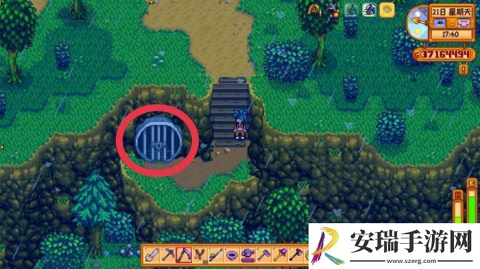 星露谷物语生锈的钥匙有什么用