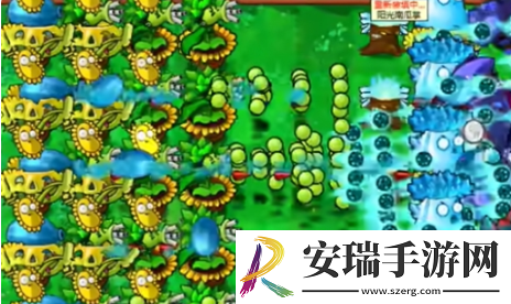 植物大战僵尸杂交版迷你游戏你看他们像柱子一样怎么过