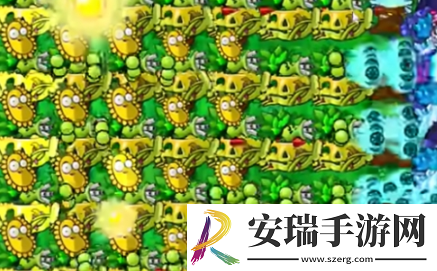 植物大战僵尸杂交版迷你游戏你看他们像柱子一样怎么过