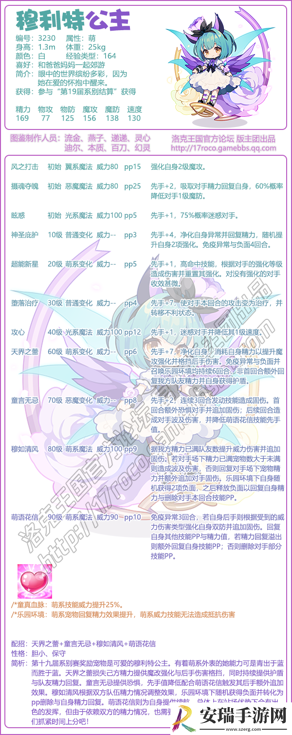 洛克王国穆利特公主性格什么好