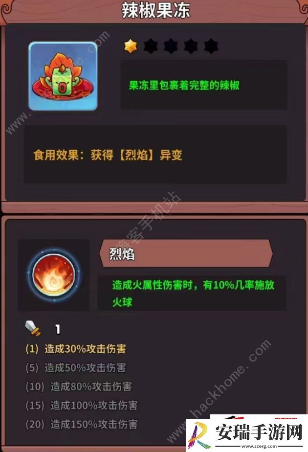 所有食谱配方属性作用汇总
