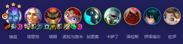 云顶之弈手游S12次元瑞兹阵容是什么