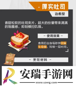晶核手游食谱一共有哪些