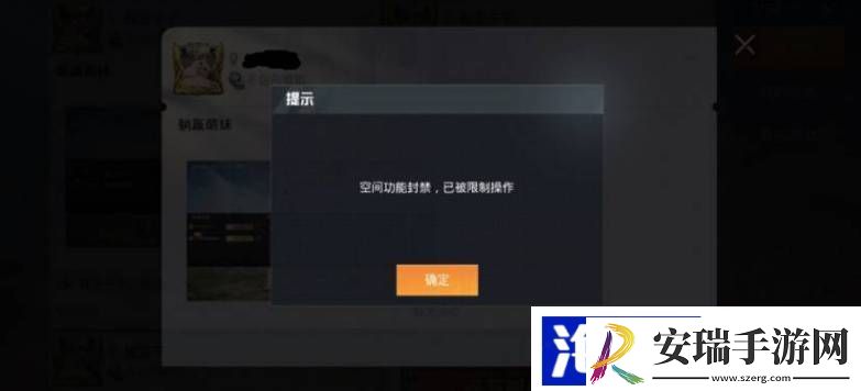 和平精英空间功能封禁如何解决