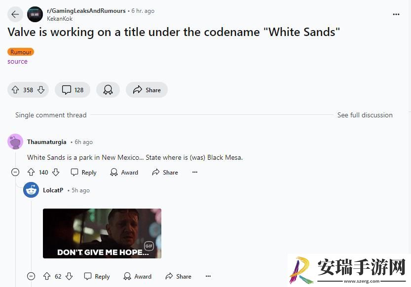 配音演员简历透露V社开发中的新作
