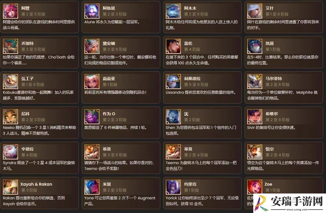 云顶之弈S11有哪些海克斯