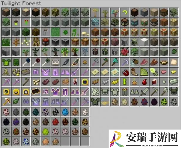 我的世界暮色森林有哪些物品