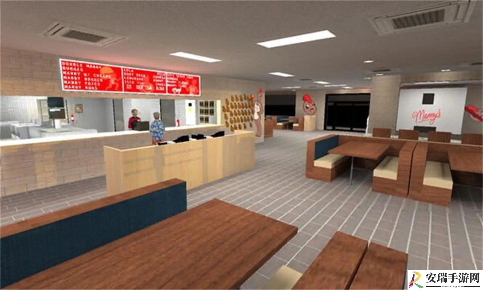 曼尼汉堡店截图