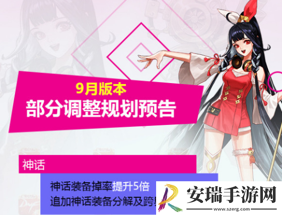 dnf9月版本调整了哪些内容