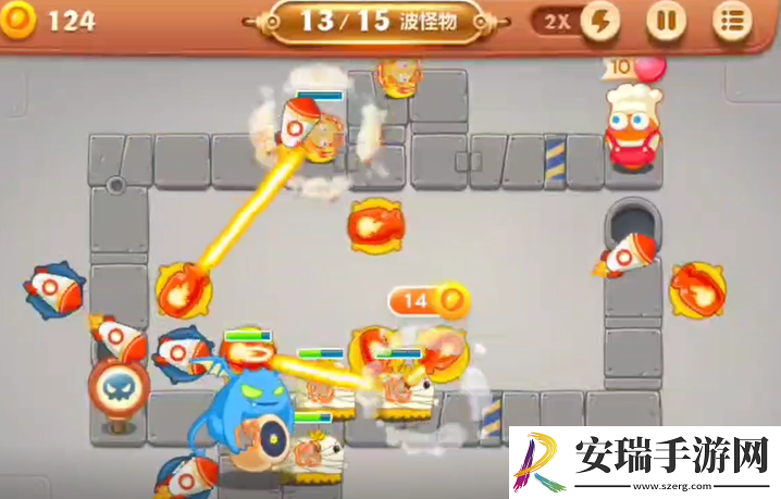 保卫萝卜3第13关怎么过
