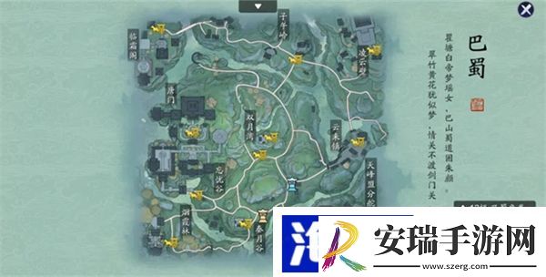 天刀襄州胜景图鉴坐标