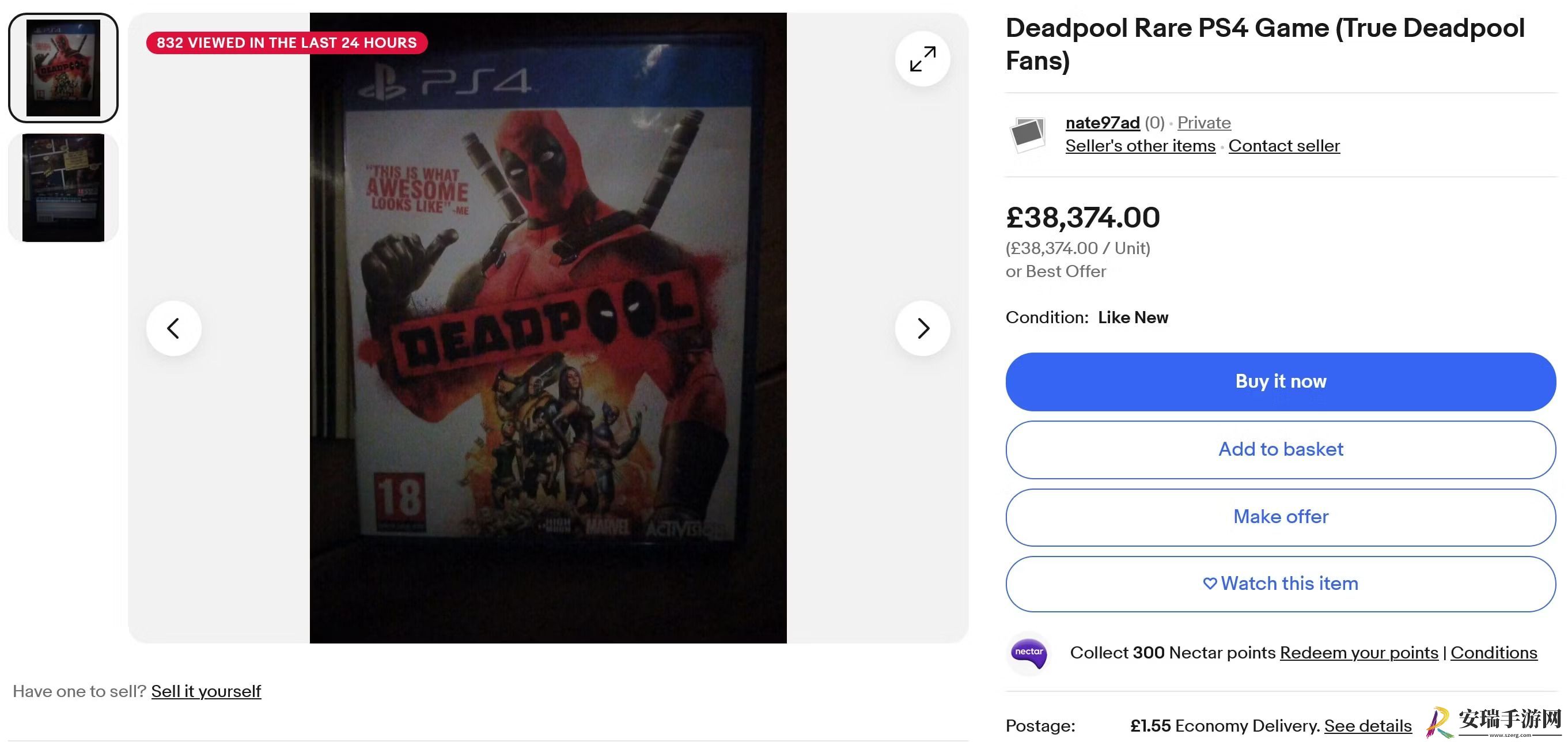 PS4死侍游戏实体版价格暴涨