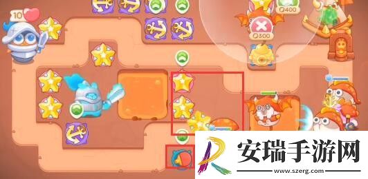 保卫萝卜4饿龙传说第30关通关攻略