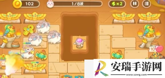 保卫萝卜4法老归来第6关攻略