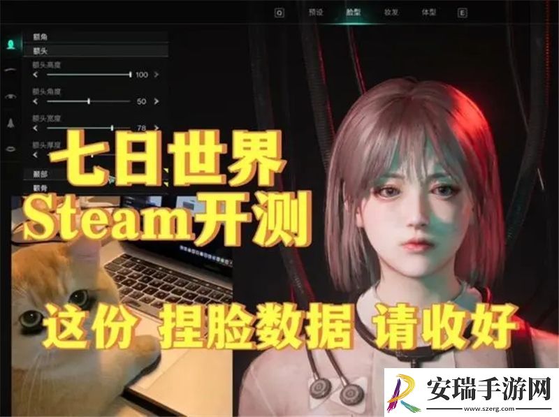 七日世界男女捏脸数据大全