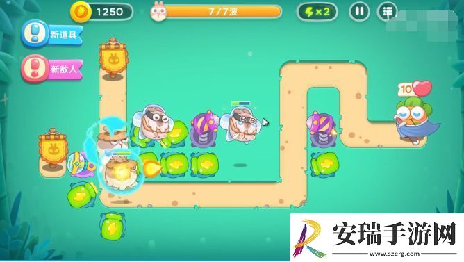 保卫萝卜4卧兔藏龙第6关攻略