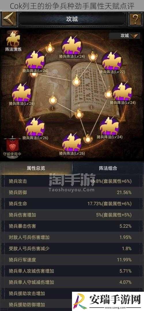 Cok列王的纷争兵种劲手属性天赋点评