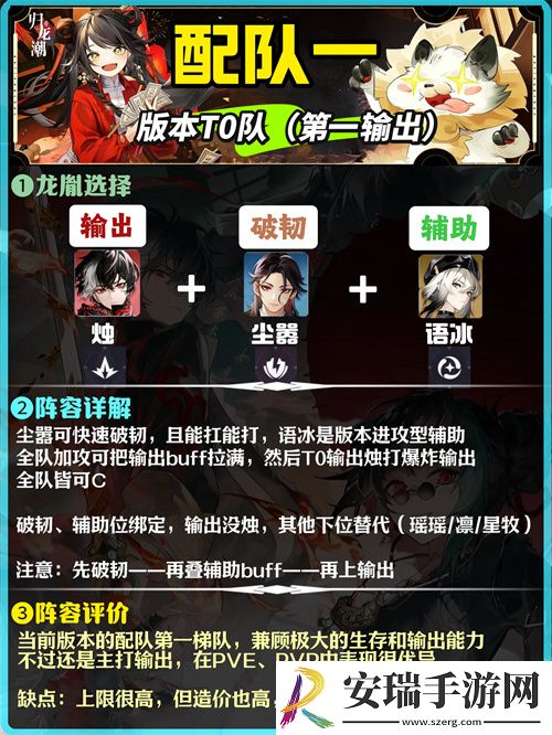 归龙潮新手强力阵容怎么选