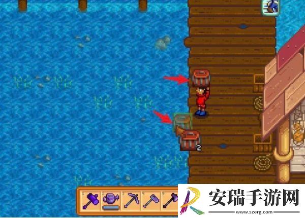 星露谷物语蟹笼的诱饵怎么放