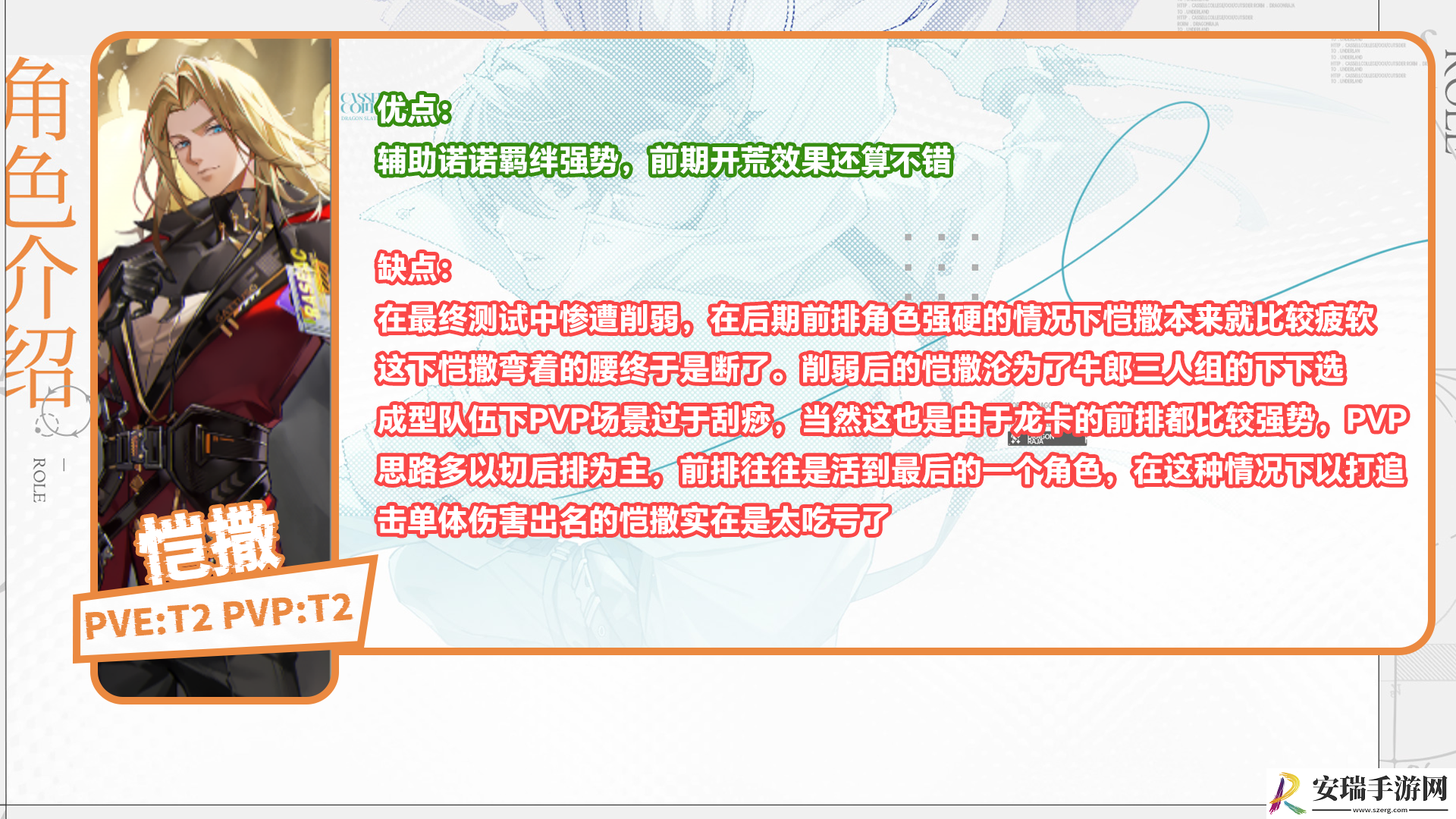 龙族卡塞尔之门开服必看的角色强度榜