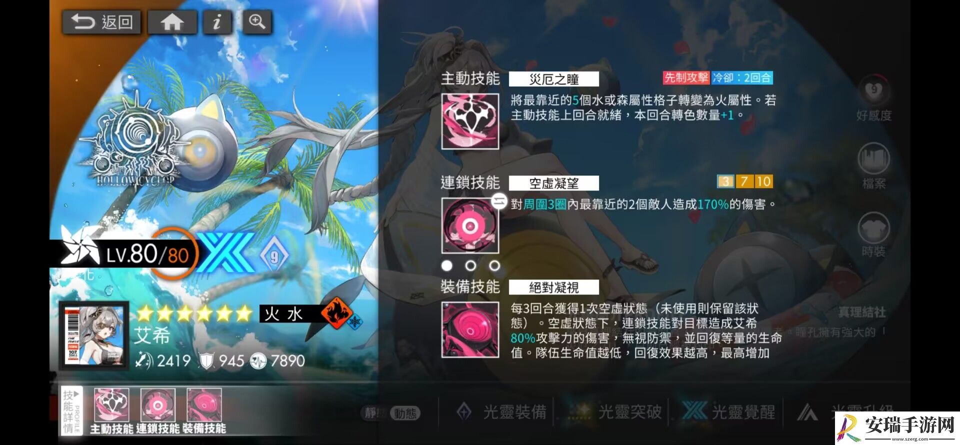 白夜极光空虚之瞳艾希有什么技能