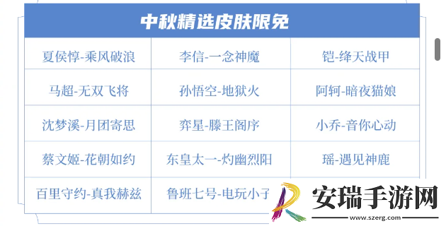 王者荣耀2024年中秋节活动有哪些