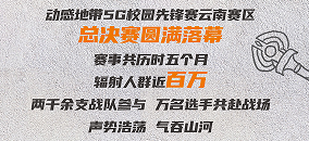 动感地带5G校园先锋赛云南赛区赛事**落幕