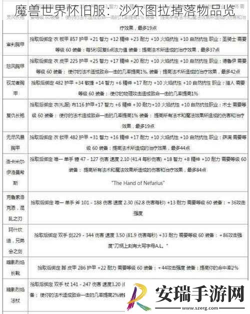 魔兽世界怀旧服
