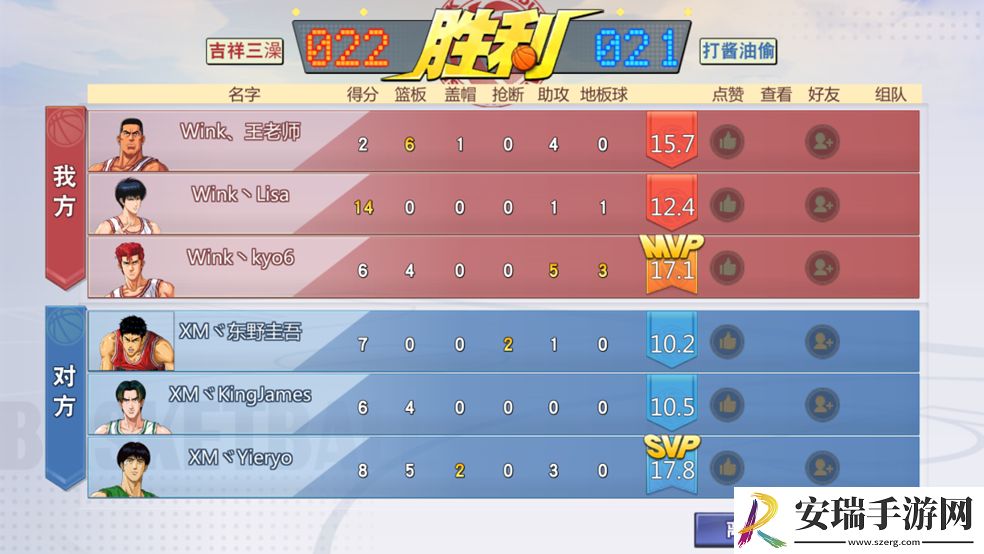 灌篮高手手游2022冠军杯春季赛冠军诞生！