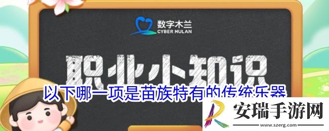 猜一猜以下哪一项是苗族特有的传统乐器