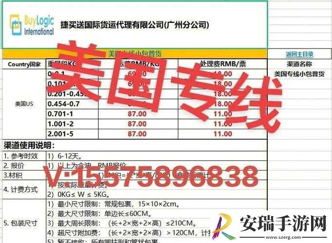 欧亚尺码专线欧洲