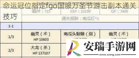 FGO万圣节期第节攻略