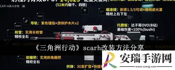 三角洲行动scarh怎么改装