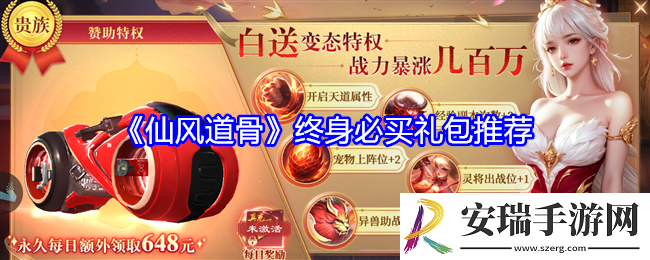仙风道骨终身必买礼包推荐