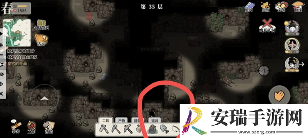 十洲繁华景矿洞解谜第35层怎么过关