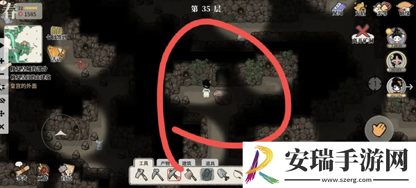 十洲繁华景矿洞解谜第35层怎么过关