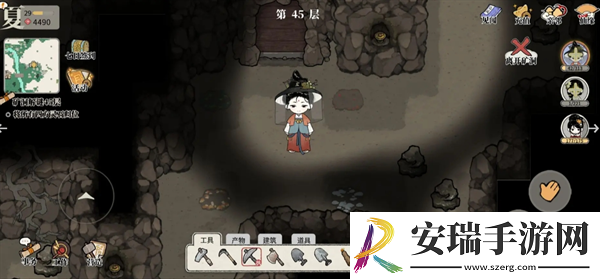 十洲繁华景矿洞解谜第45层怎么过关