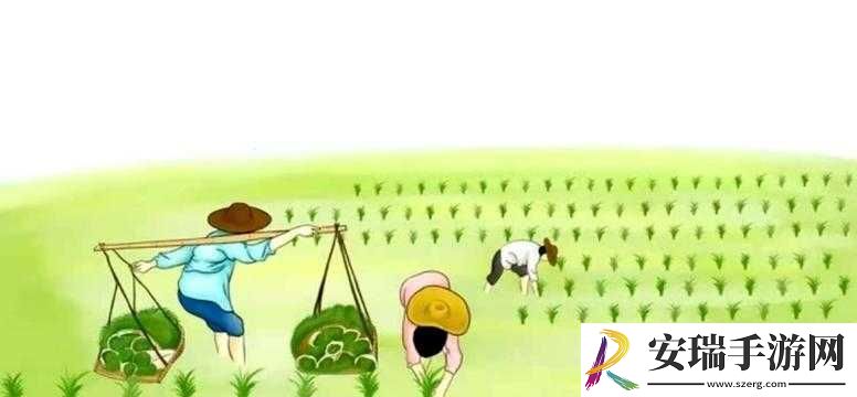 情侣插秧姿势参考绘画