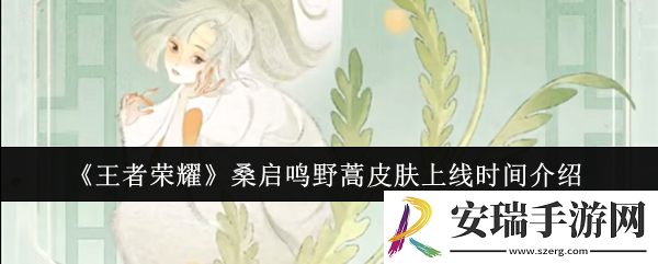 王者荣耀桑启鸣野蒿皮肤什么时候上线
