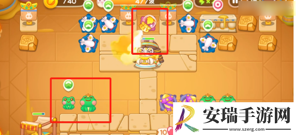 保卫萝卜4法老归来第85关怎么过关