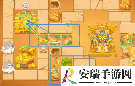 保卫萝卜4法老归来第90关攻略