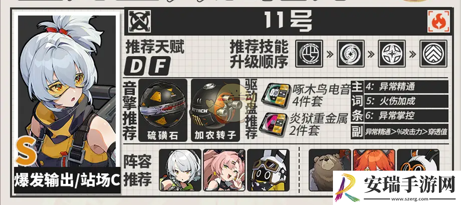 绝区零11号音擎驱动盘怎么配队