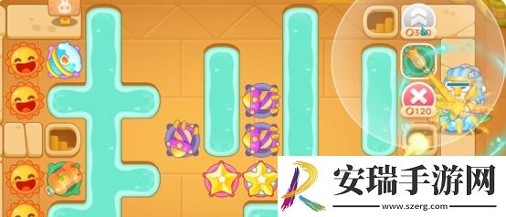 保卫萝卜4法老归来第96关怎么通关