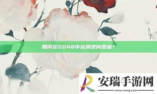 如何在2048中运用逆向思维